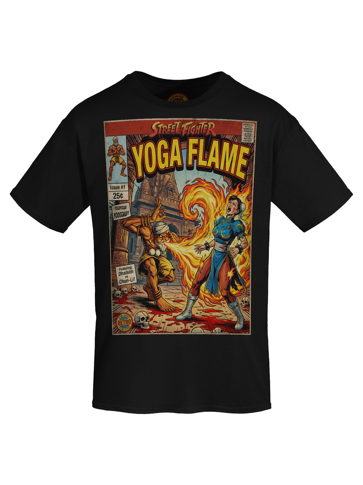 Street Fighter Dhalsim (Yoga Flame) Comic Art T-Shirt product image (5)
