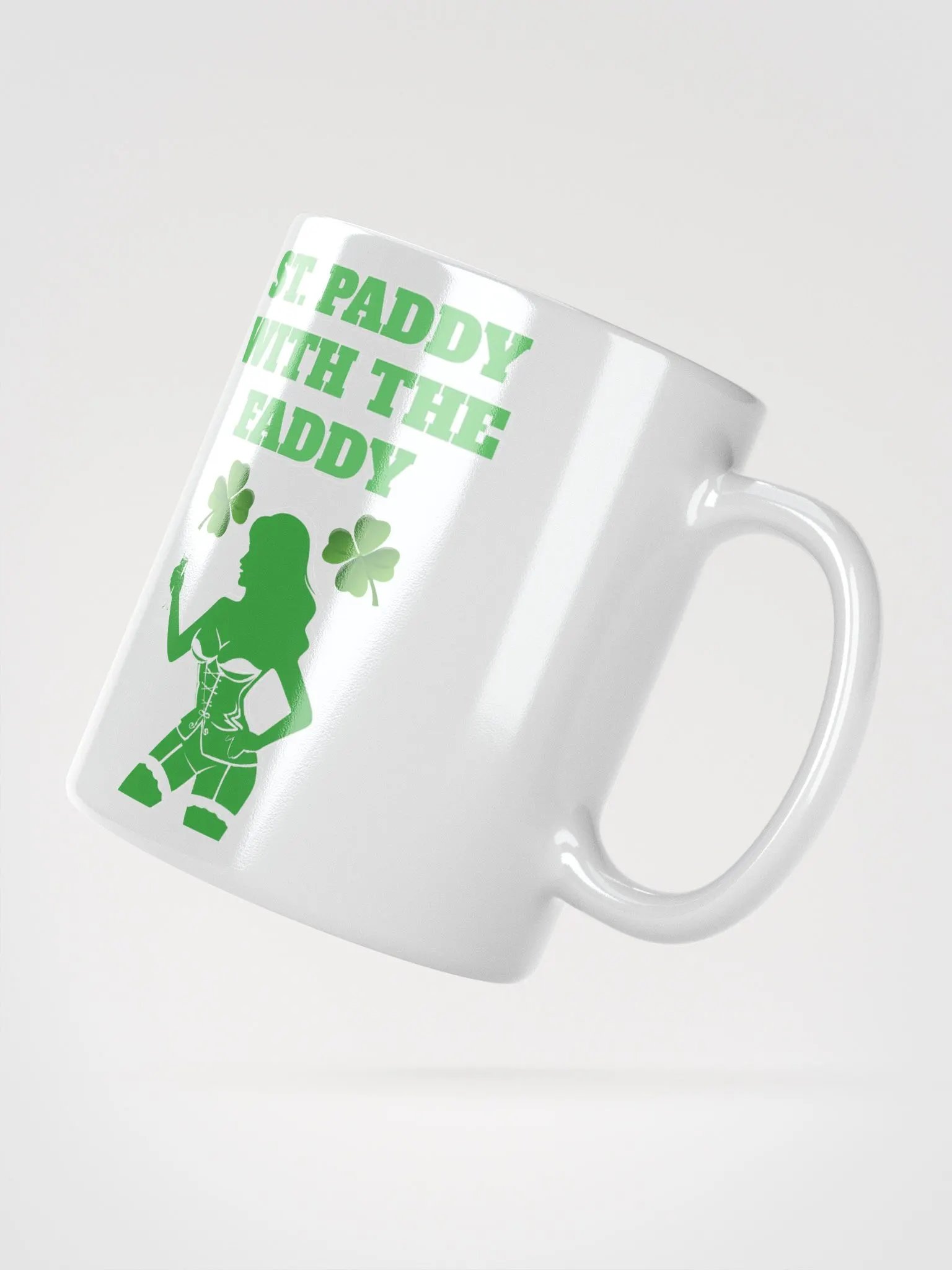 St. Paddy With The Faddy St. Patrick's Day White Mug product image (5)