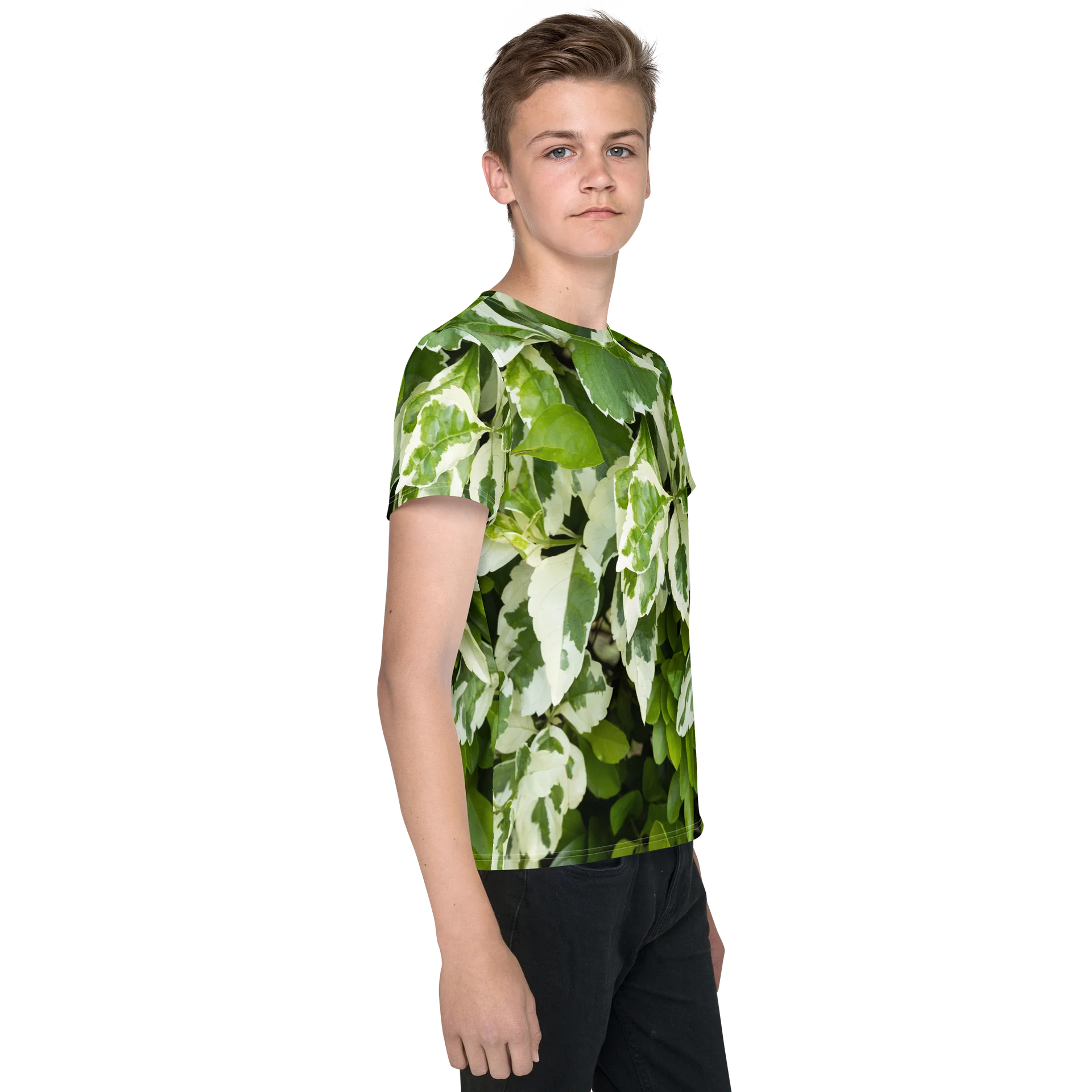 Moss & Parch All-Over Print Youth Crew Neck T-Shirt product image (4)