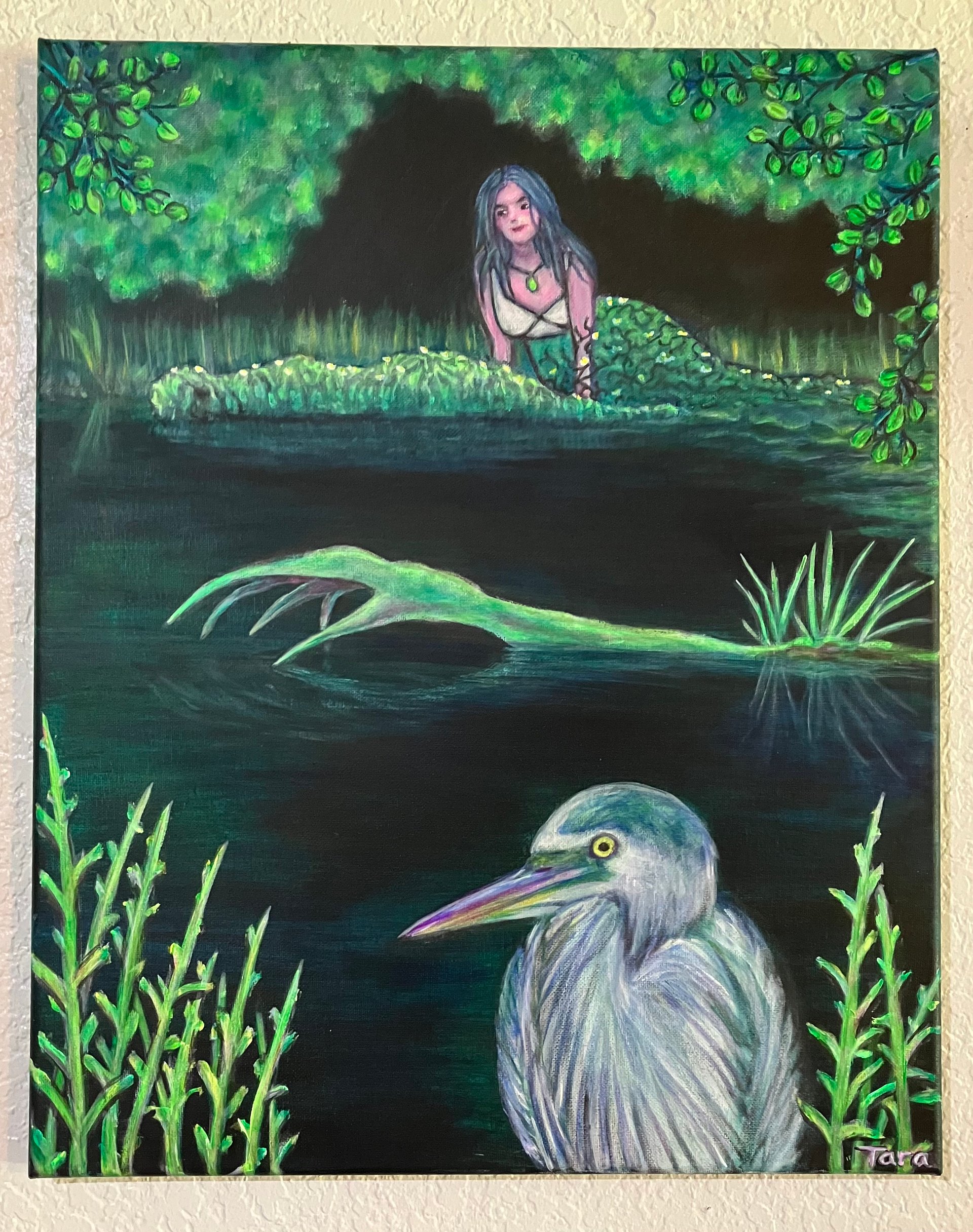 The Green Heart Below, Original Acrylic Painting product image (2)