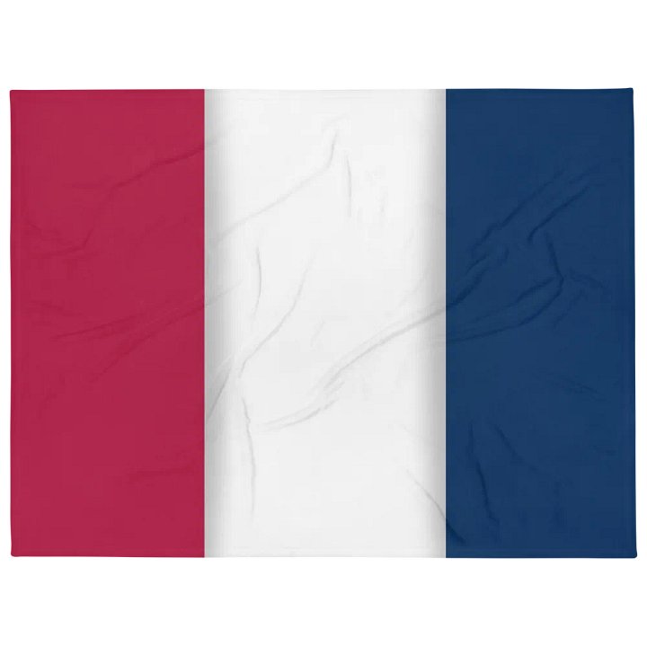 Red White Blue Flag Colored Throw Blanket product image (1)