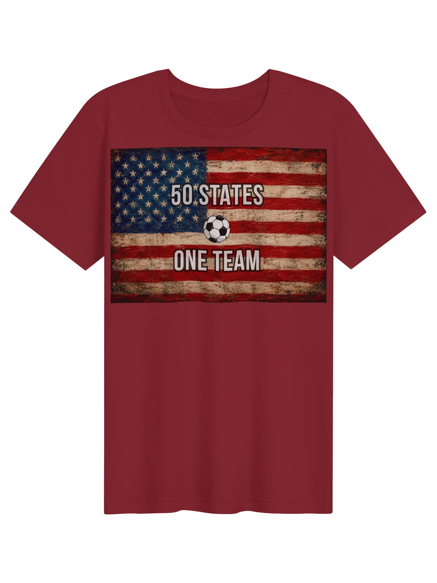 50 States One Team Soccer Shirt | USA Soccer Fan Tee | US Soccer NT supporter apparel product image (51)