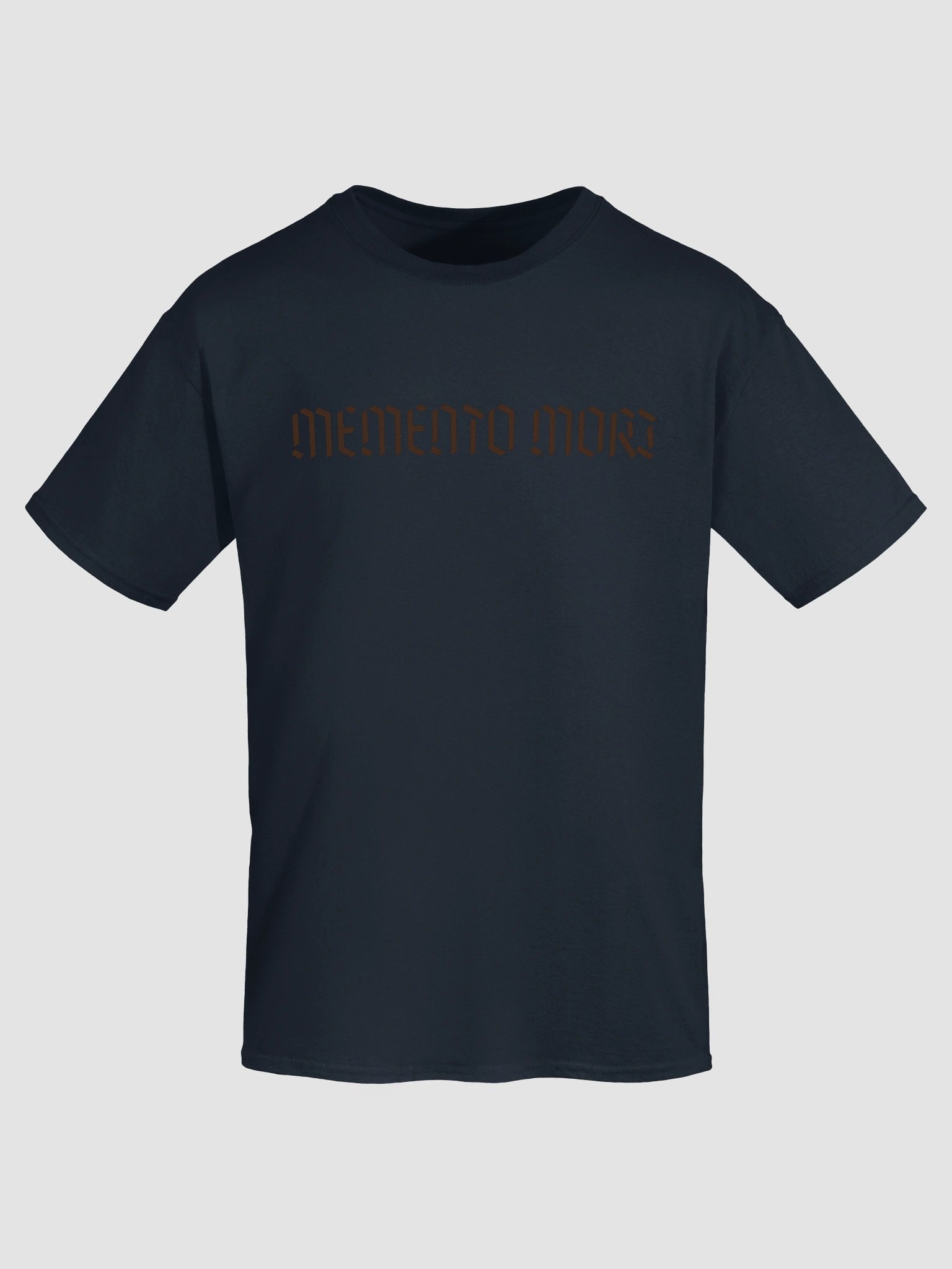 Memento Mori Brown Font Unisex Heavyweight Cotton T-Shirt product image (55)
