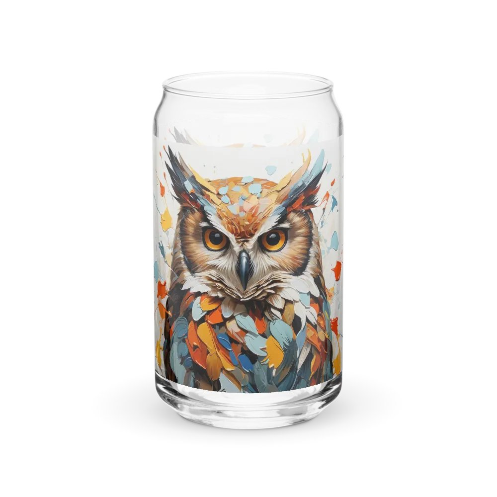 Midnight Watcher Owl Glass Can Sipper product image (1)