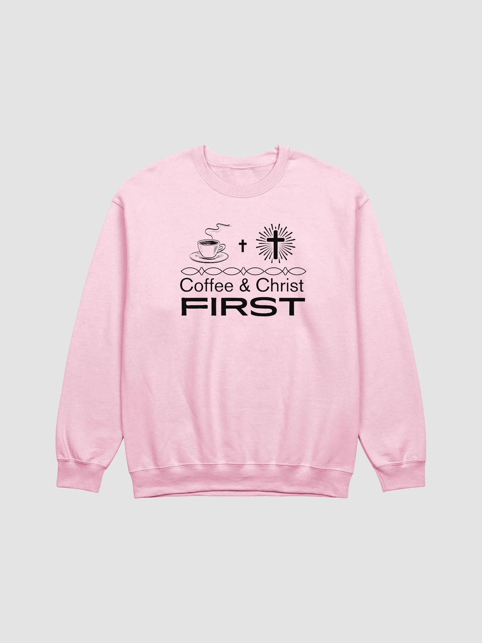 Coffee & Christ First Christian Faith Gildan Sweater product image (2)