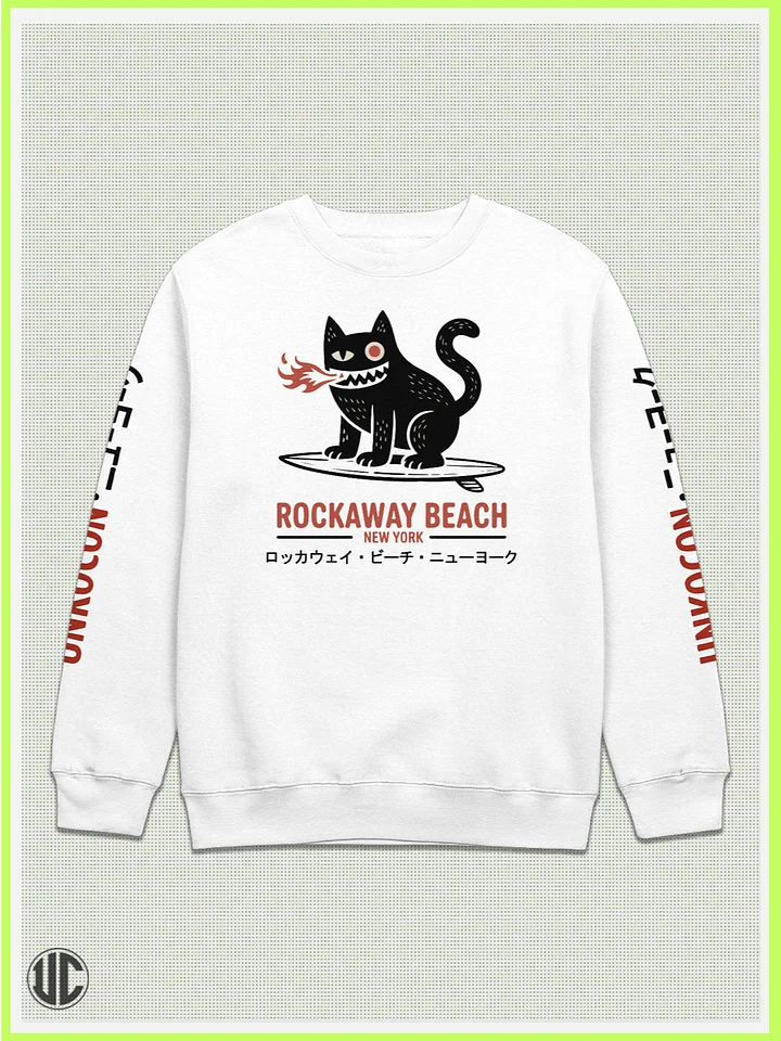 UnkoCon – Rockaway Beach NY Surfer Crew Neck Sweatshirt product image (1)
