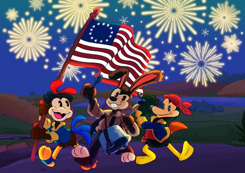 Happy 4th of July, folks!  Here’s to 250 years of America!
#chuckychicken #America250 #fourthofJuly #animation #indie