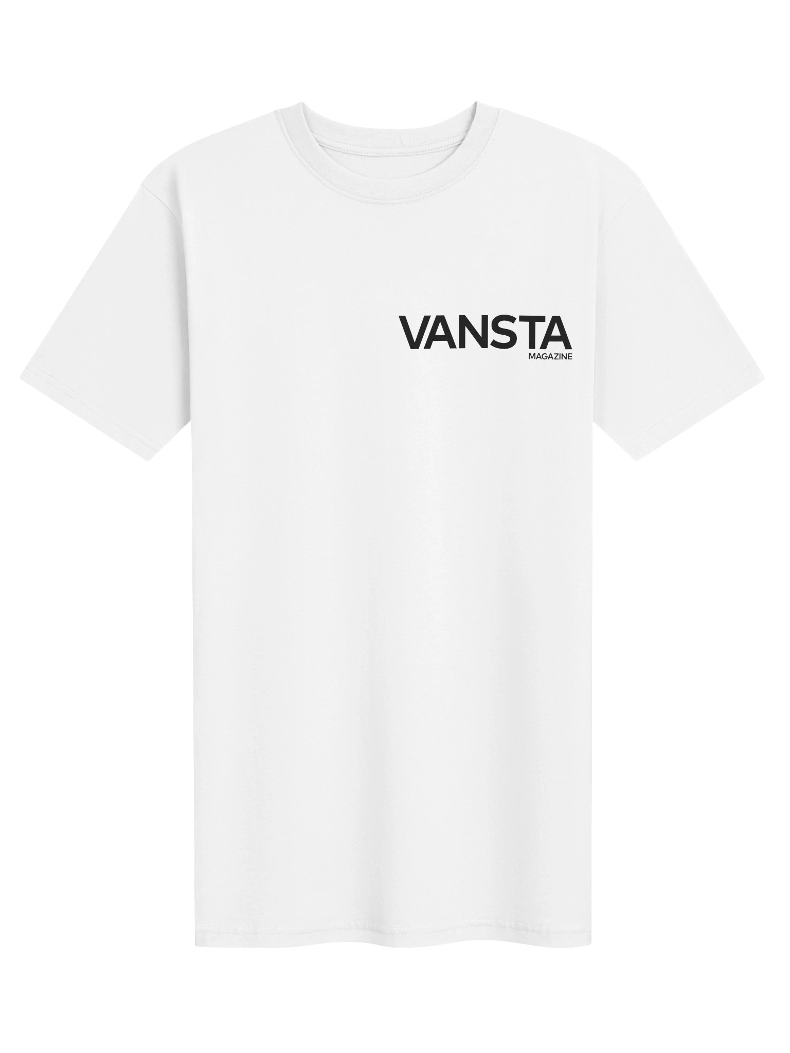 VANSTA Heavyweight Tee · White w/ Black Logo product image (1)