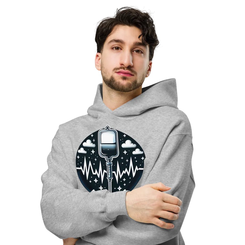 Lifeline EKG Oversized Hoodie product image (26)