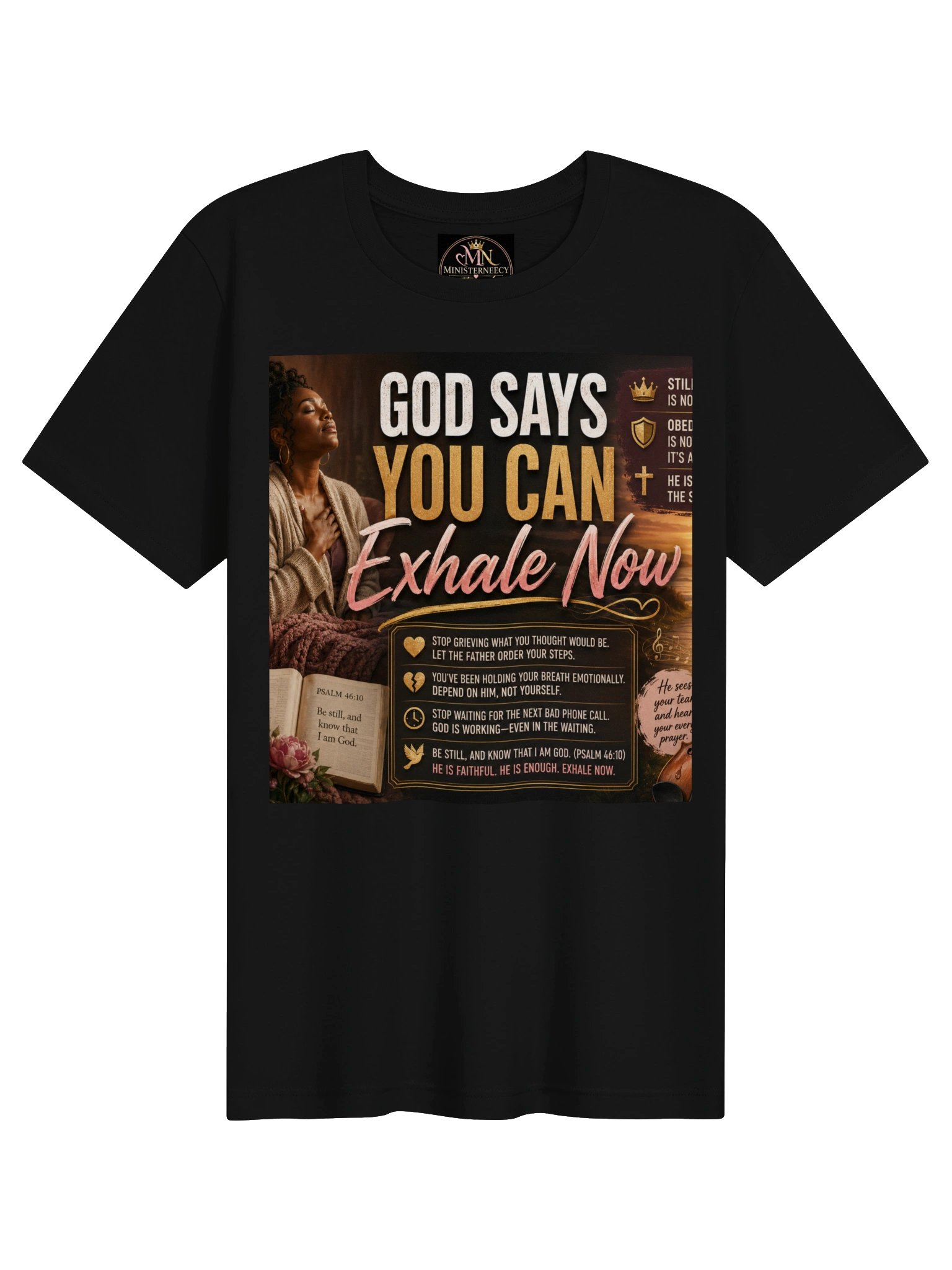 God Says You Can Exhale Now Tee product image (1)