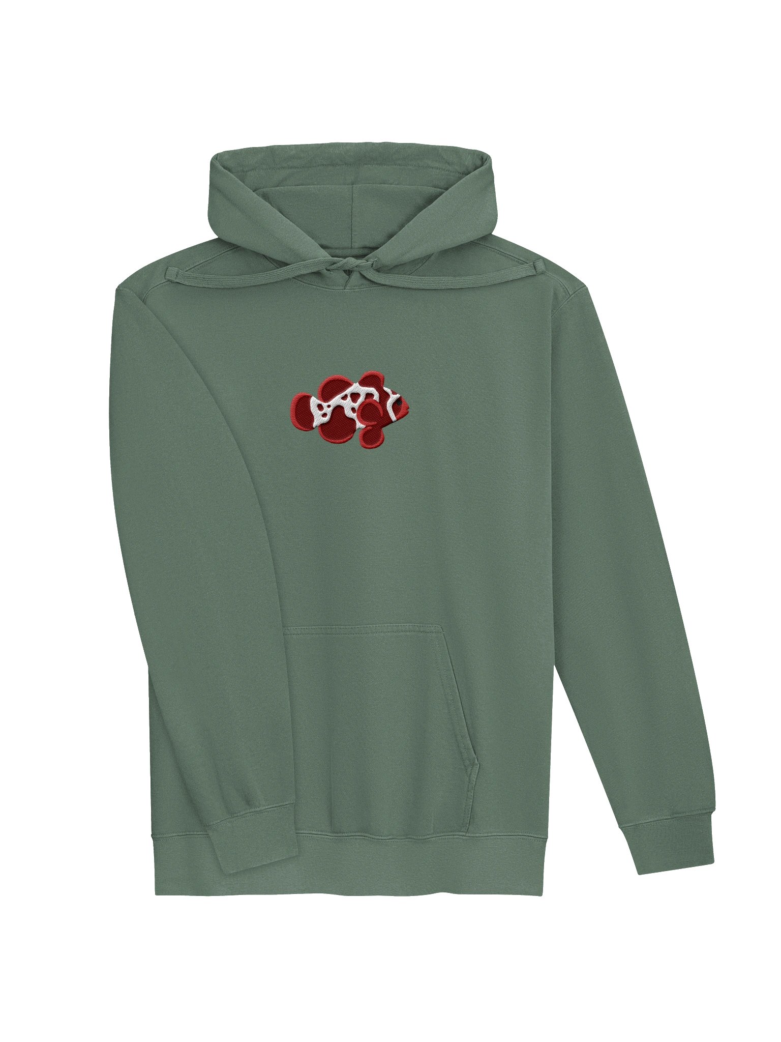 Lightning Maroon Clownfish Embroidered Hoodie | Saltwater Reef Aquarium Fish & Ocean Lover Apparel product image (11)