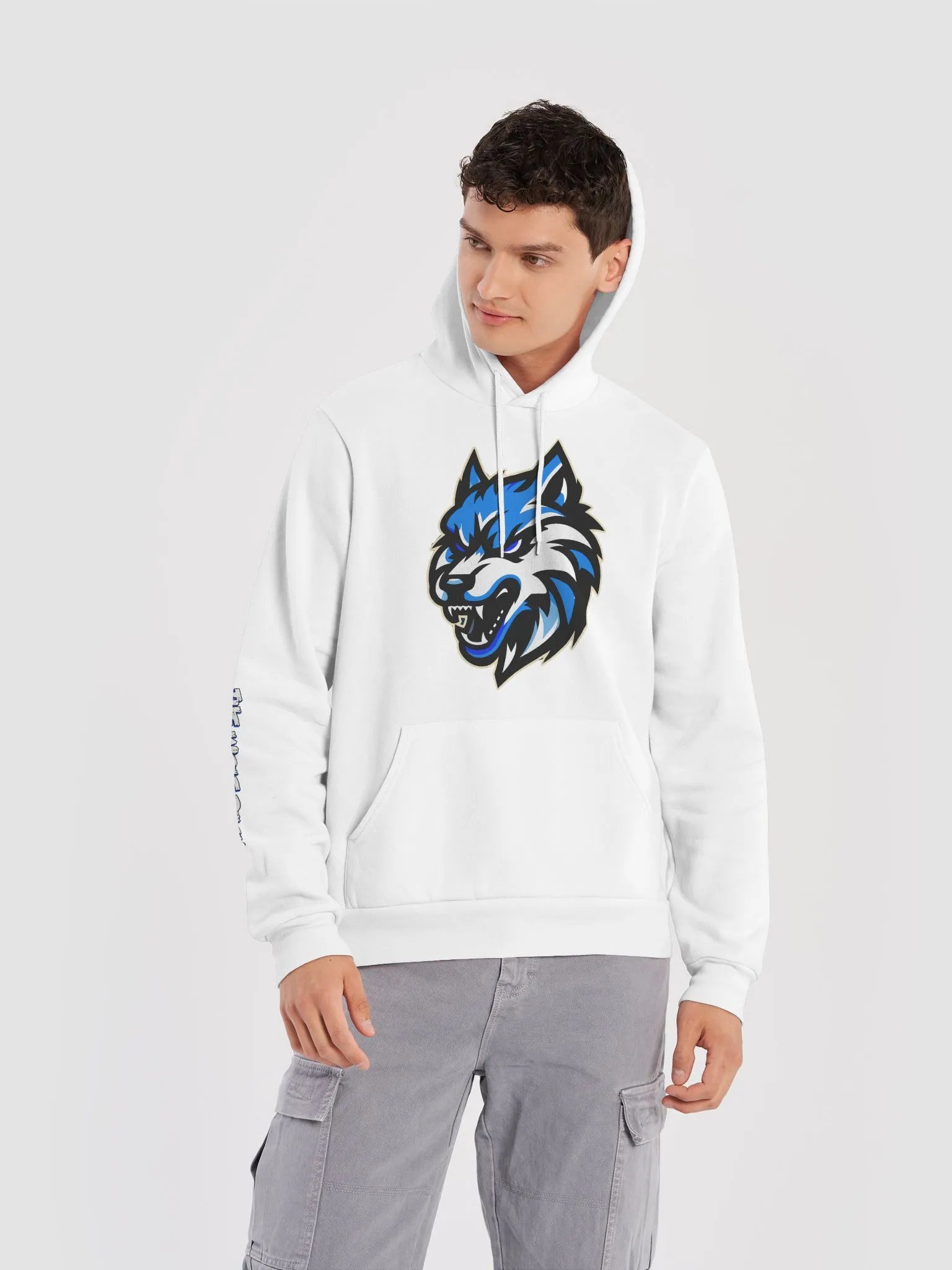 Wolf Pack Hoodie White product image (11)