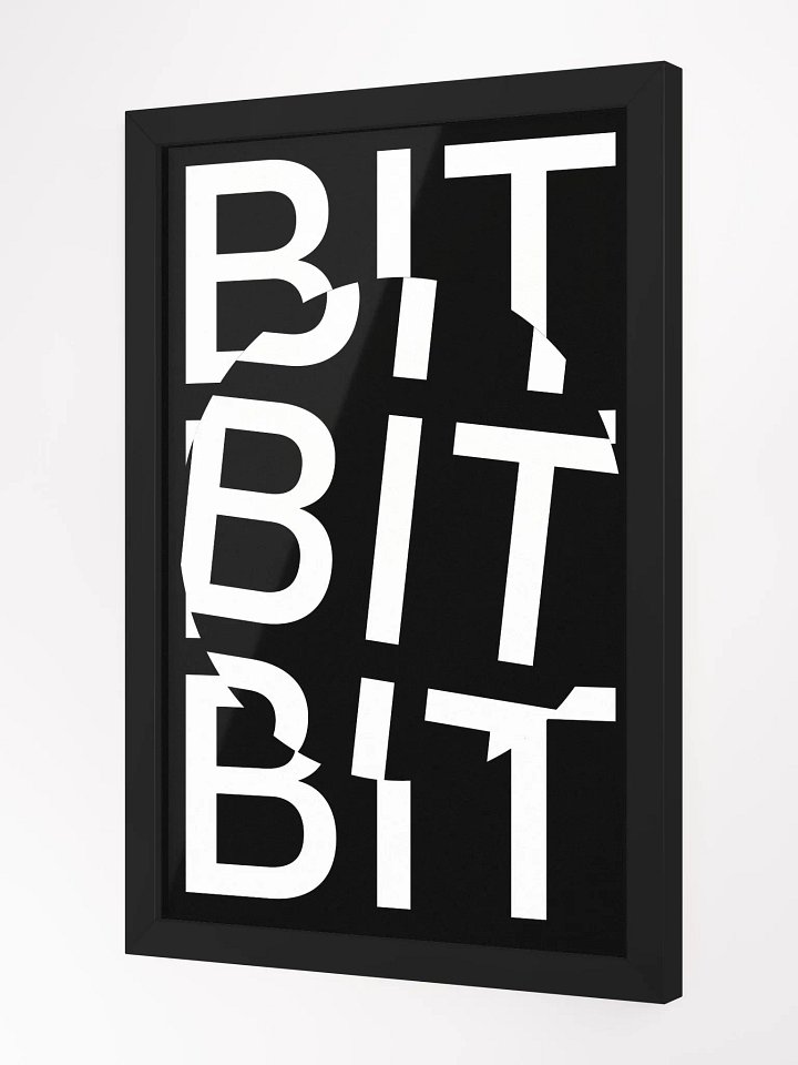 BIT COIN POSTER (BLACK) [framed] product image (3)