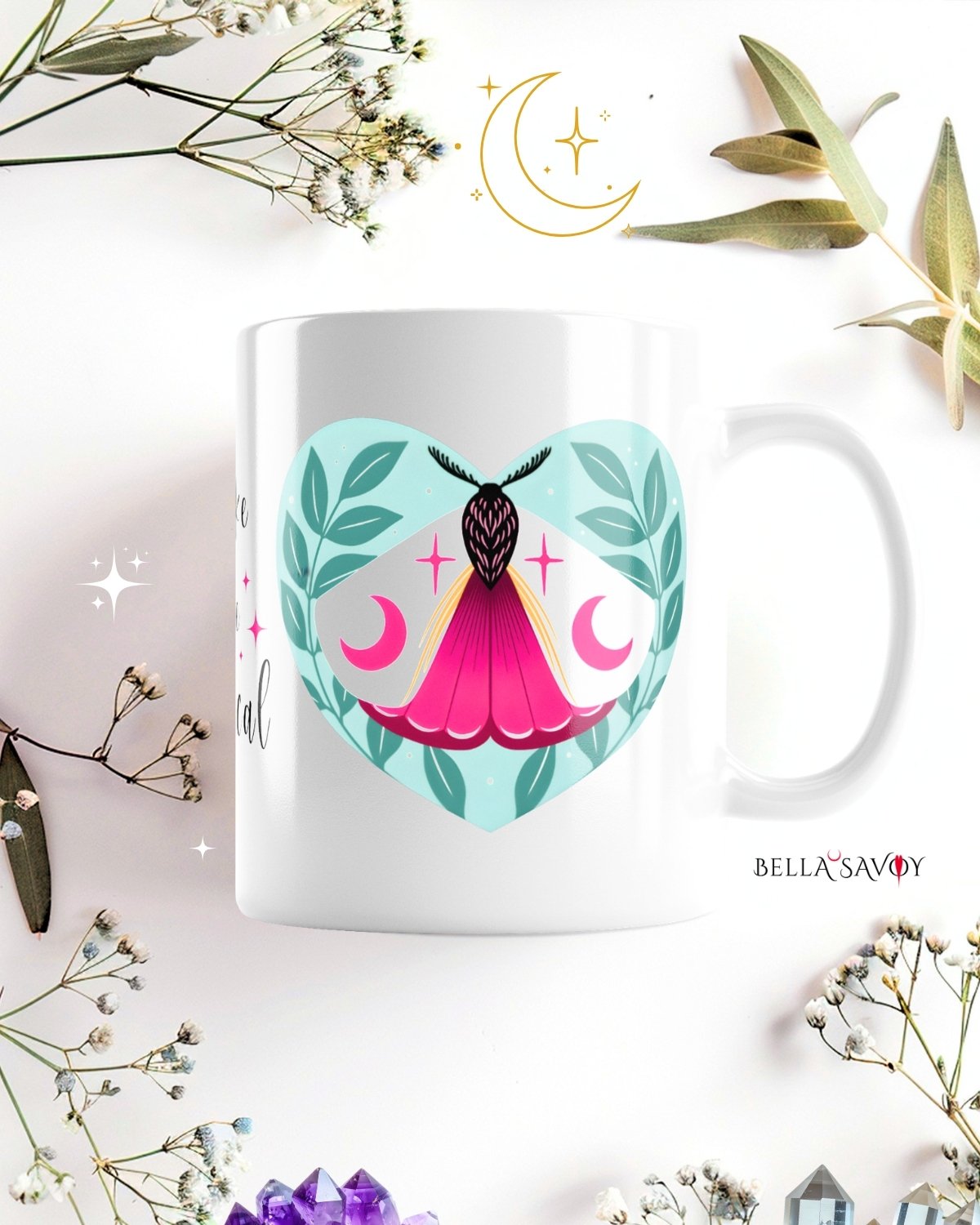 Make Life Magical Moth Ceramic Mug product image (1)