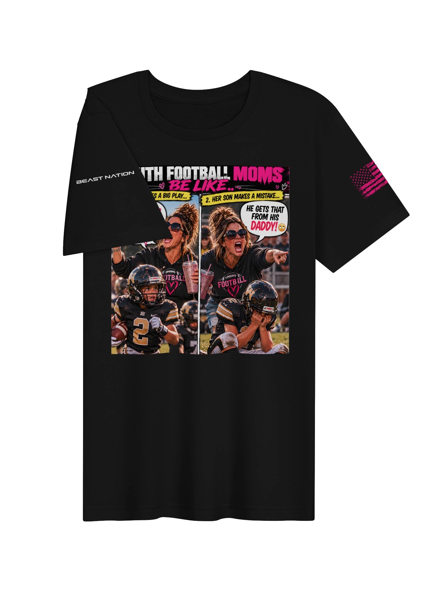 Youth Football Moms Be Like… | BEAST NATION Graphic Tee product image (3)