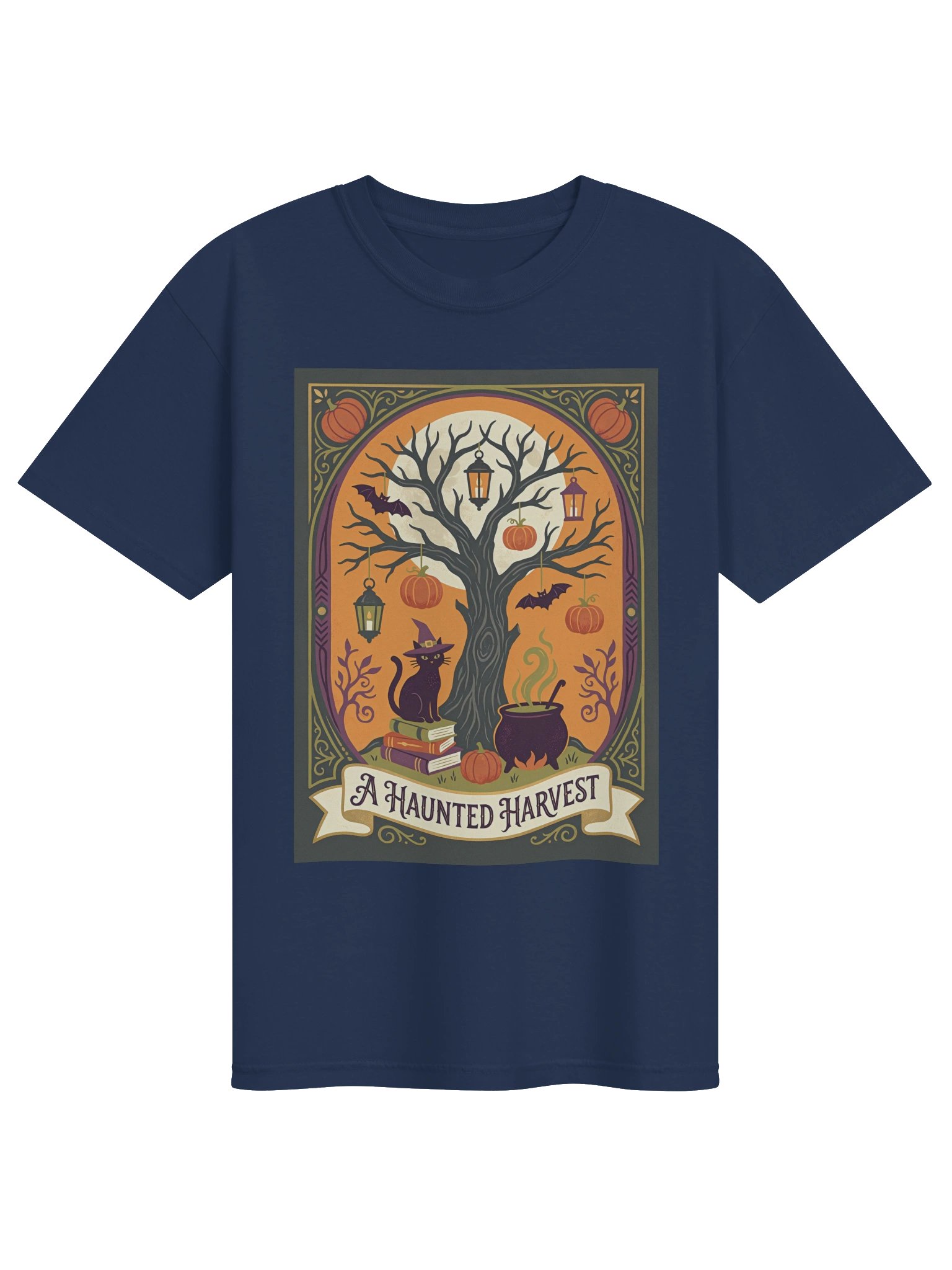 Haunted Harvest Vintage Halloween Tee product image (1)