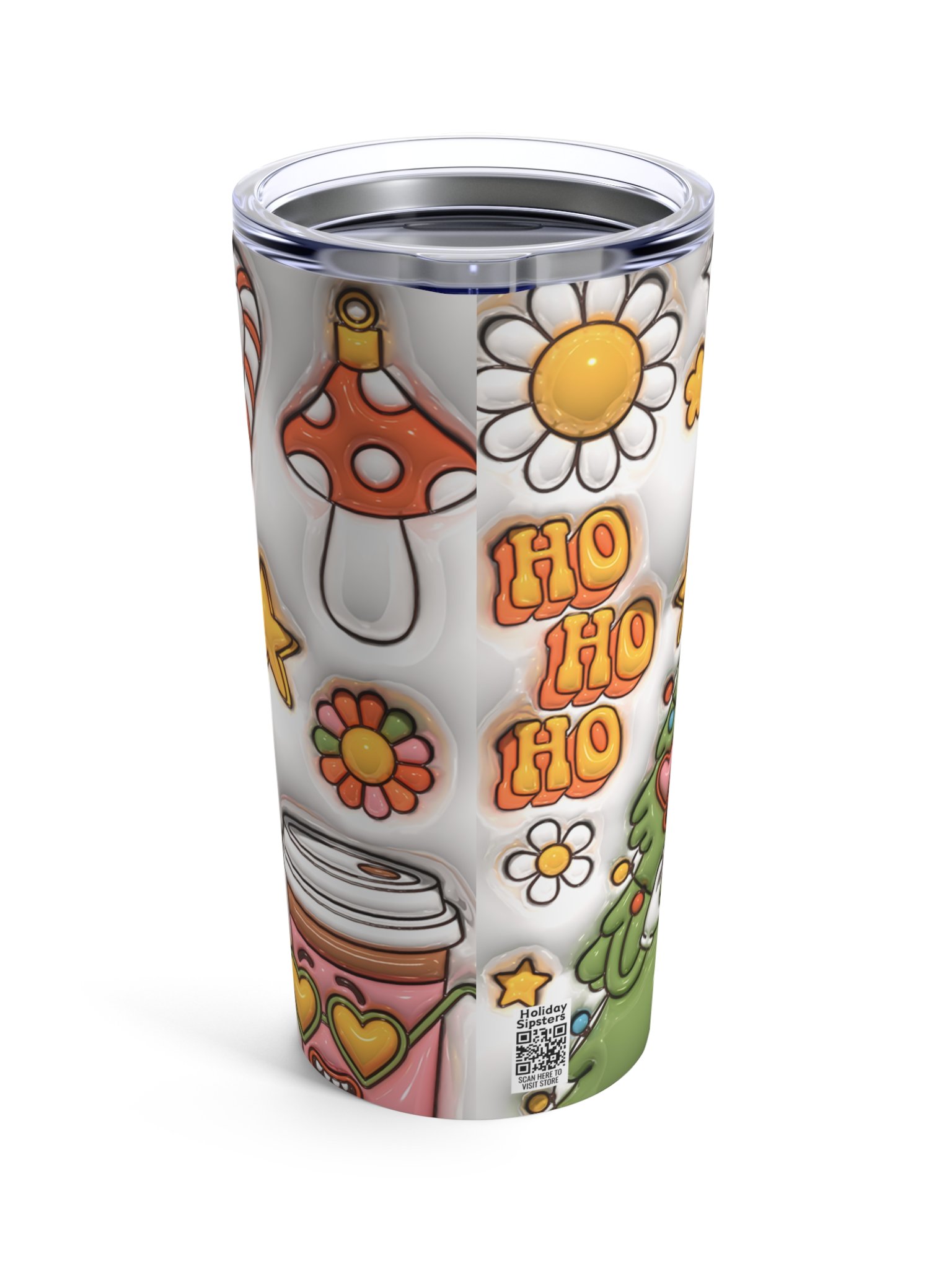 Ginger Retro Holiday Stainless Steel Tumbler product image (3)