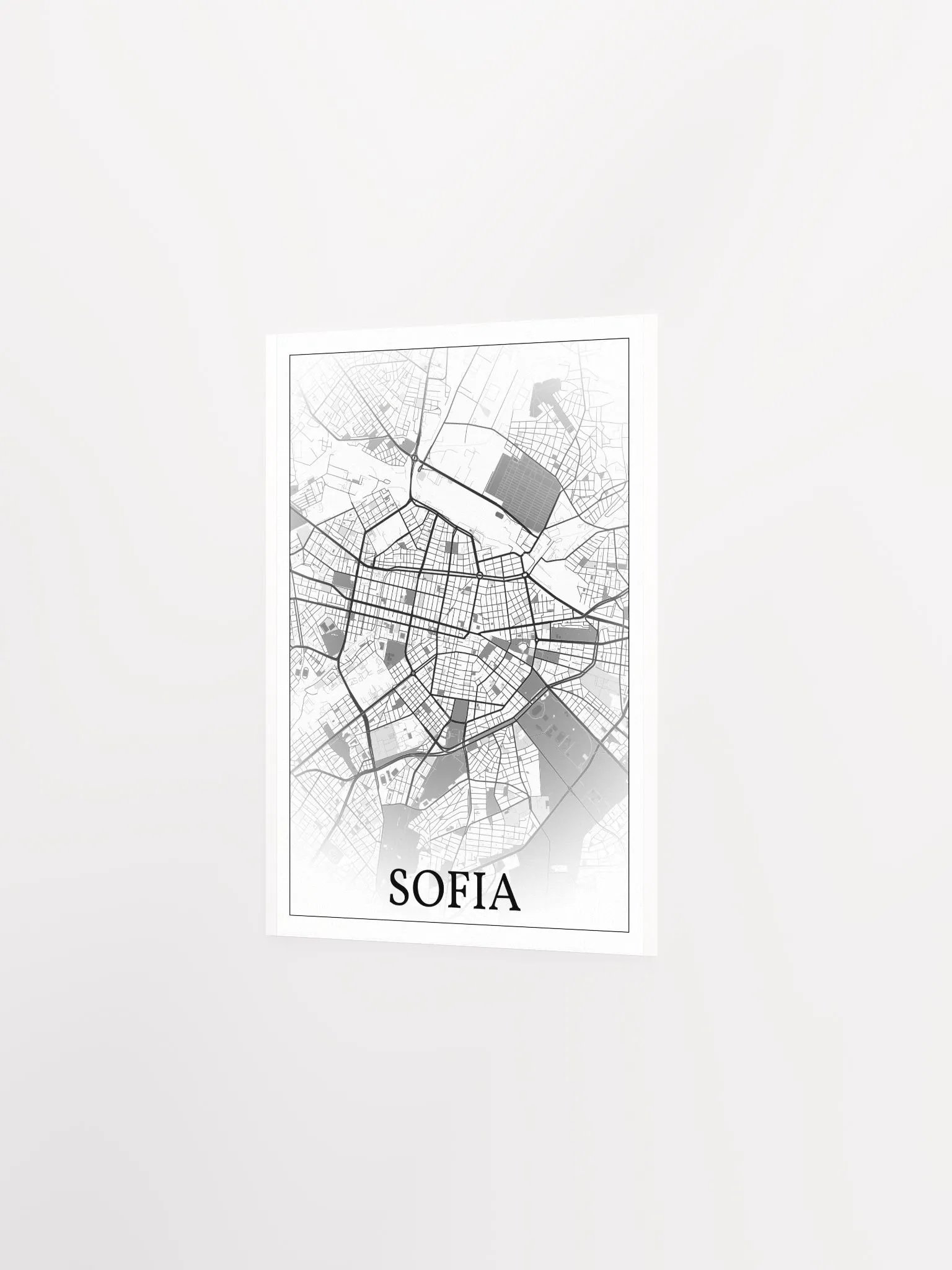 Sofia, Bulgaria, city map print product image (9)