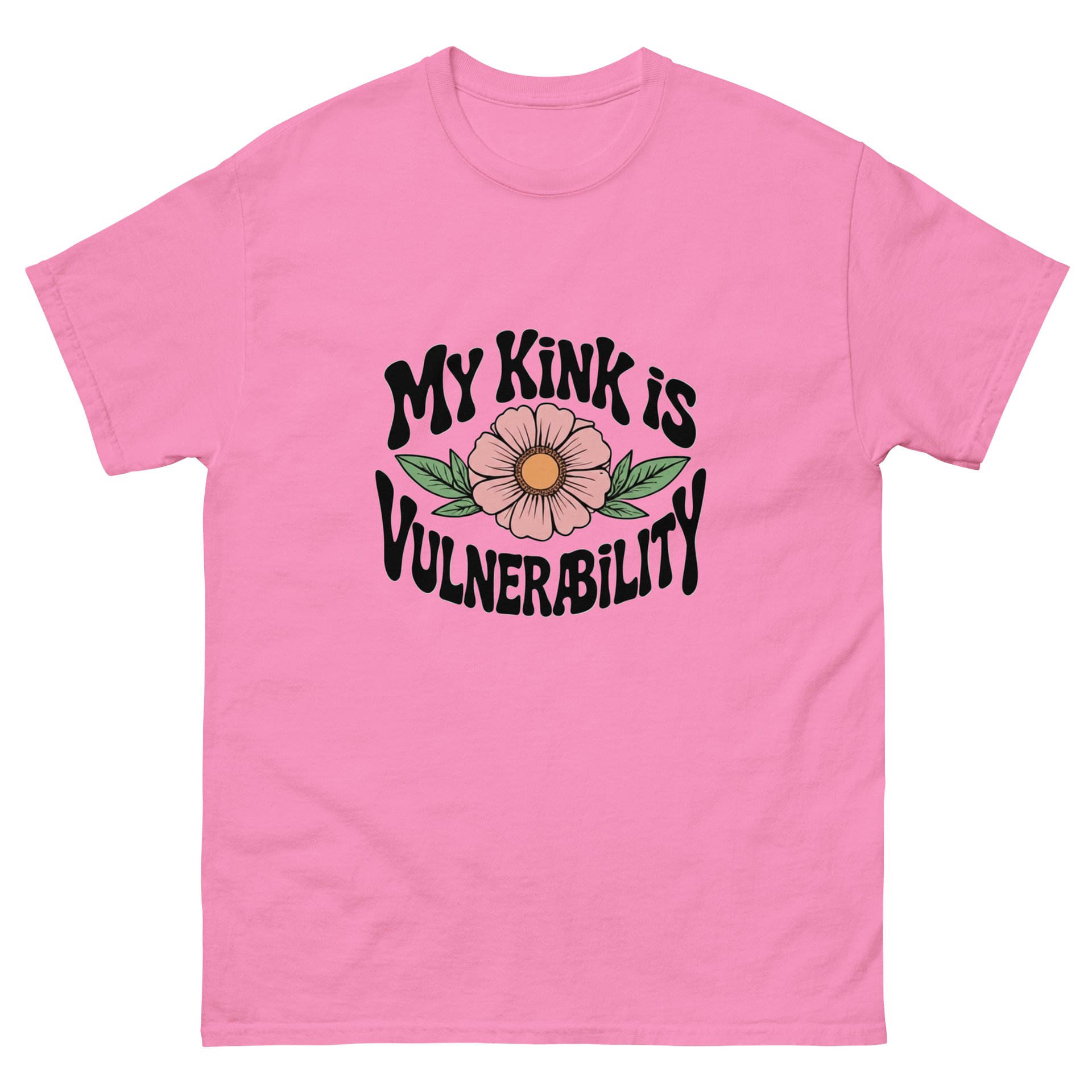 “My Kink Is Vulnerability” Pink T-shirt product image (2)
