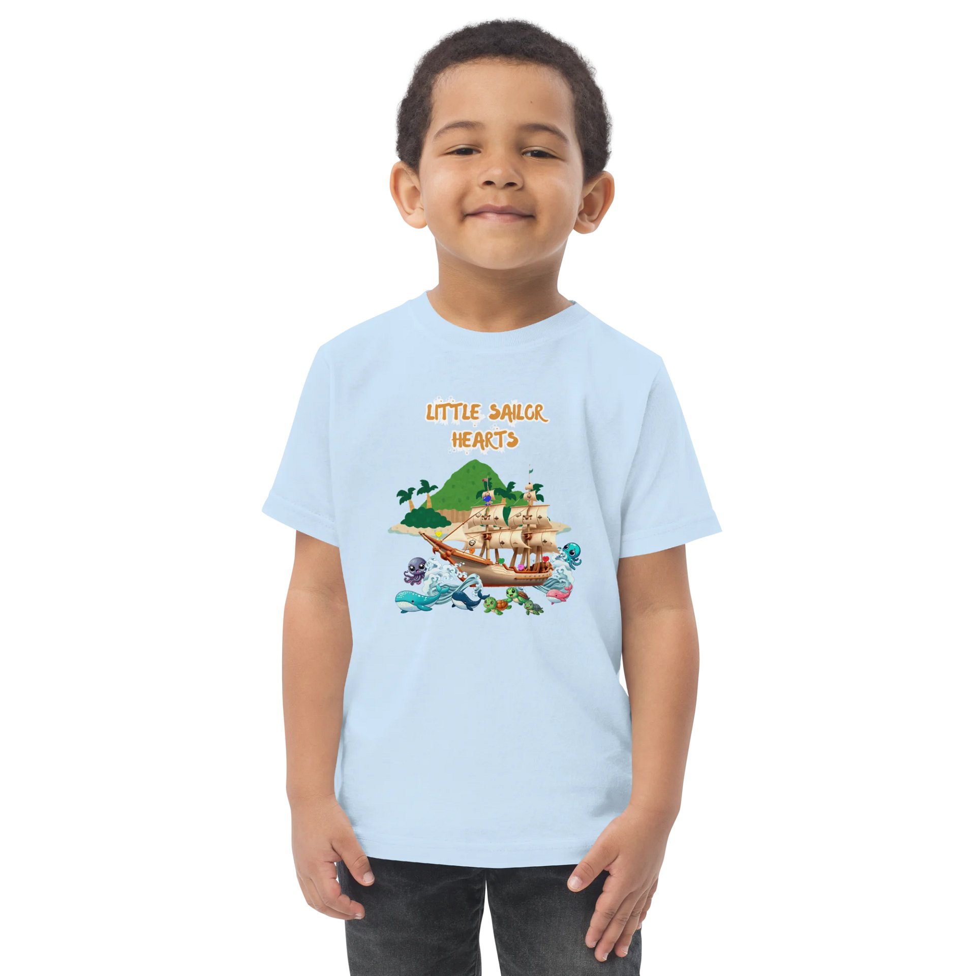 Little Sailor Hearts Adventure Toddler T-Shirt product image (13)