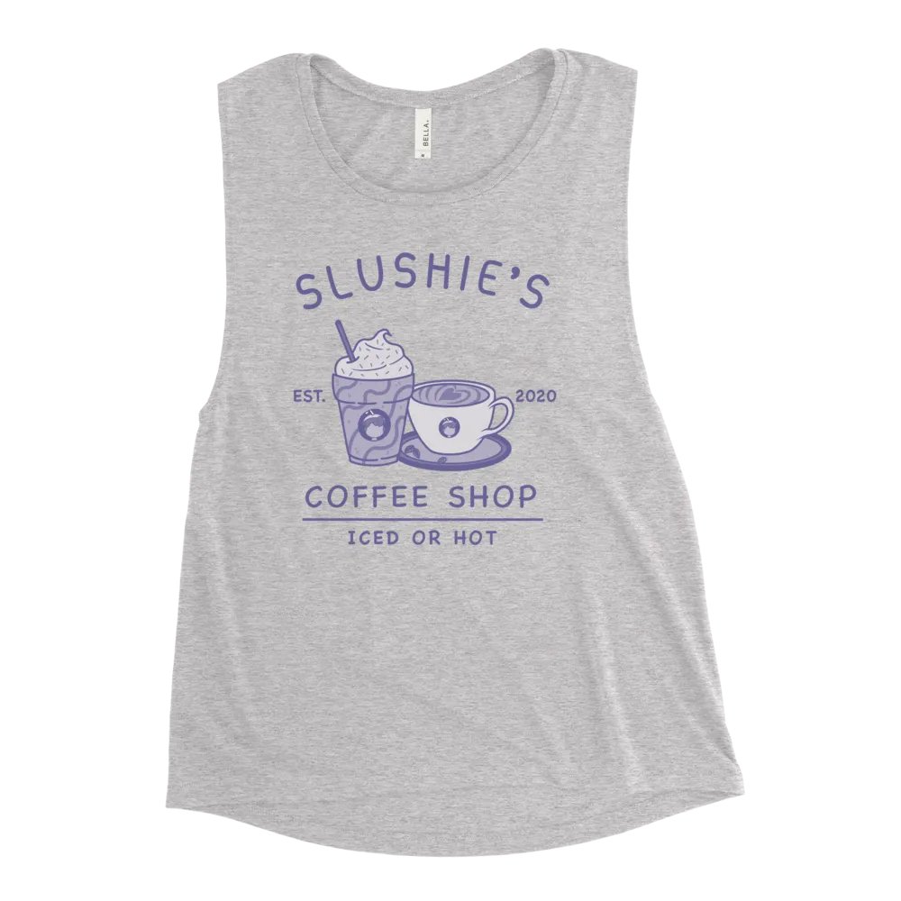 Slushie's Coffee Shop (Purple) | Women's Muscle Tank product image (1)