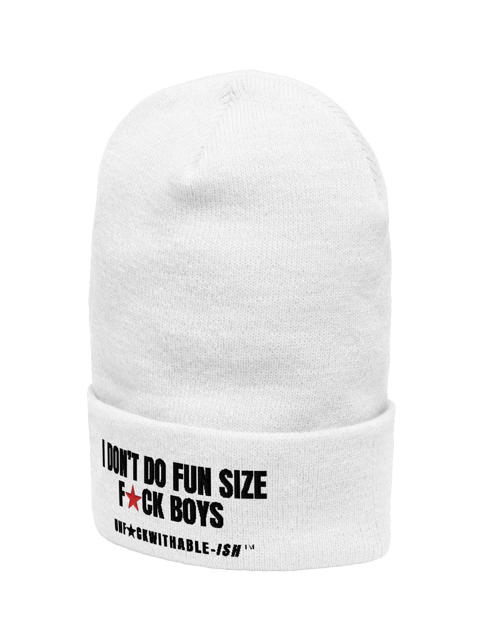 Embroidered Beanie - I Don't Do Fun Size F★CK Boys product image (33)