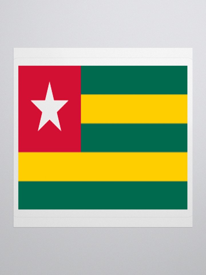 Togo Flag Sticker - Exclusive Vinyl Design for National Pride product image (1)