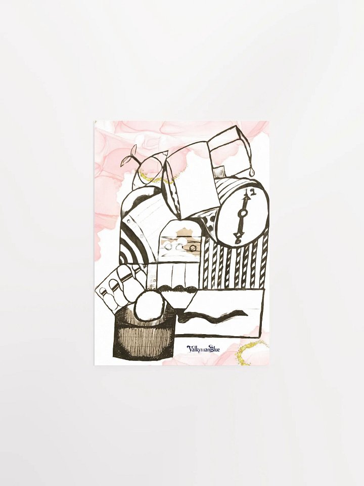 Ethereal Timepiece Zentangle Poster product image (1)
