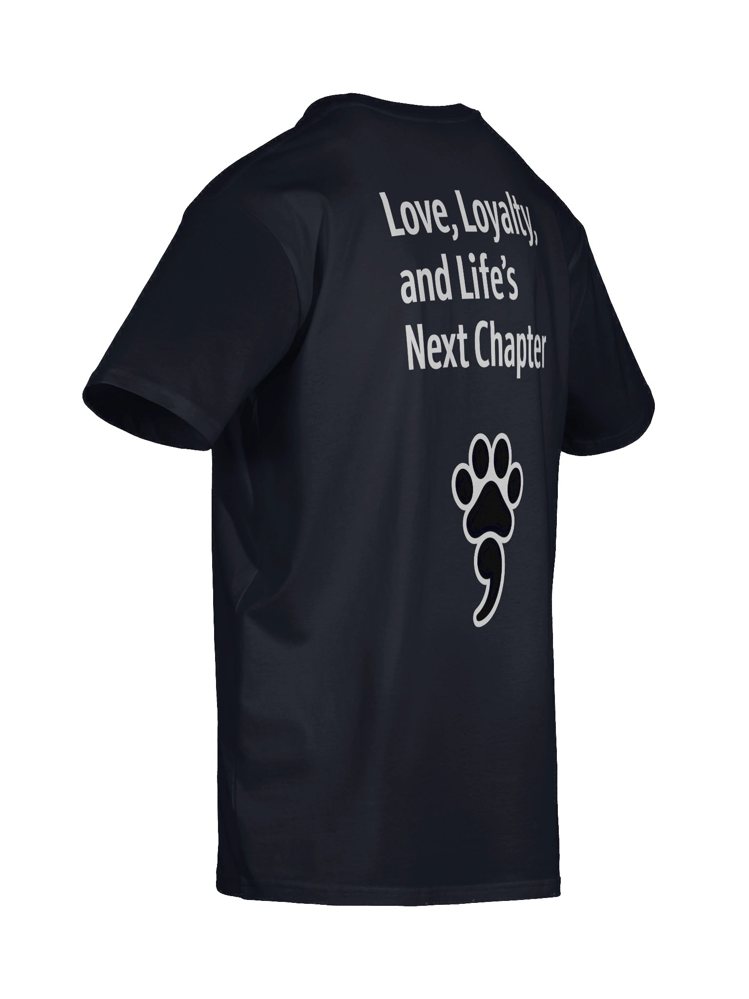🐾 Paw Semicolon Awareness T-Shirt | Front & Back Design product image (8)
