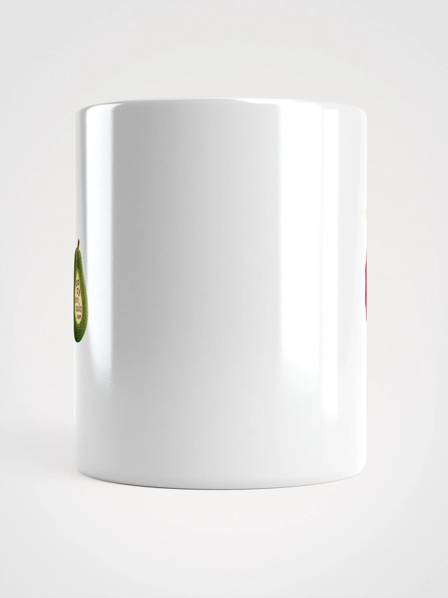 CozyAvocado White Glossy Raspberry Mug #1 product image (5)