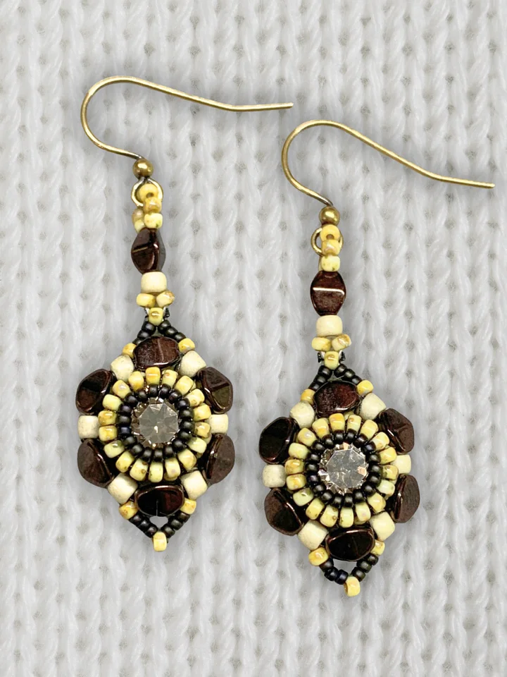 Spellbound Beaded Earrings - Bronze product image (1)