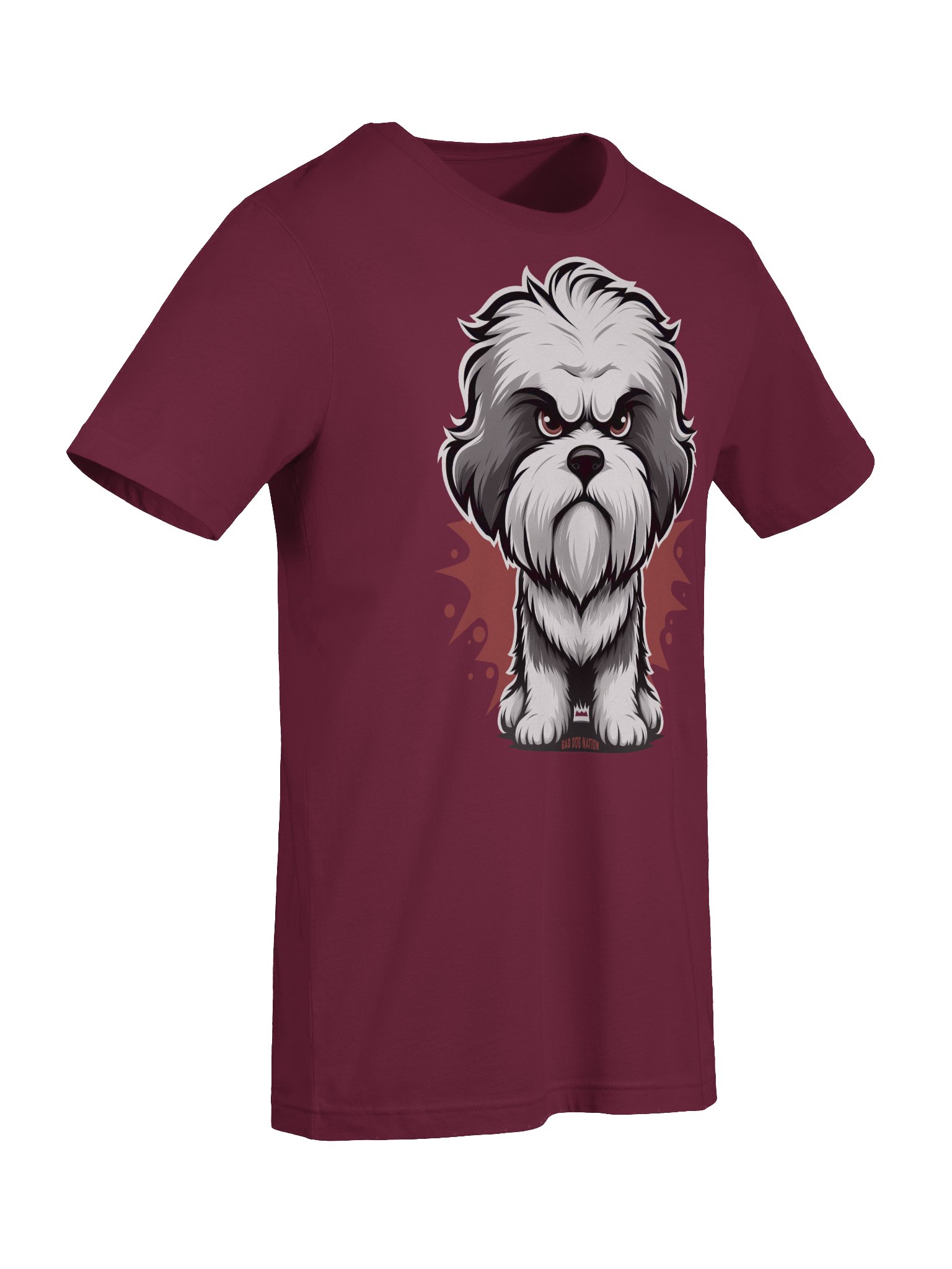 Old English Sheepdog Angry Pup - Premium Unisex T-shirt product image (7)