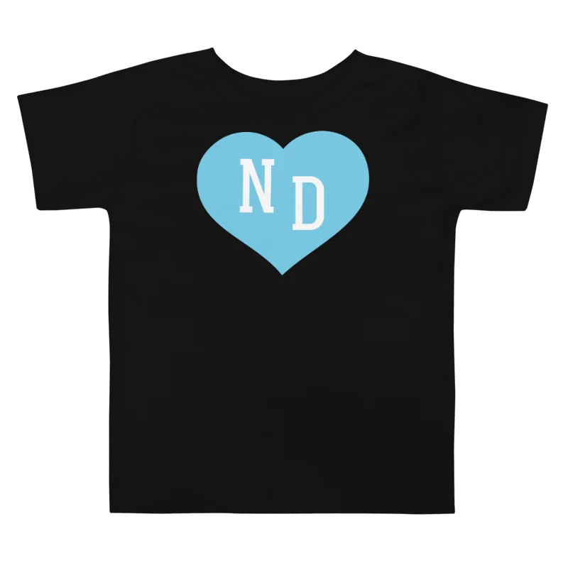 ND Heart Blue Unisex Toddler T-shirt product image (1)