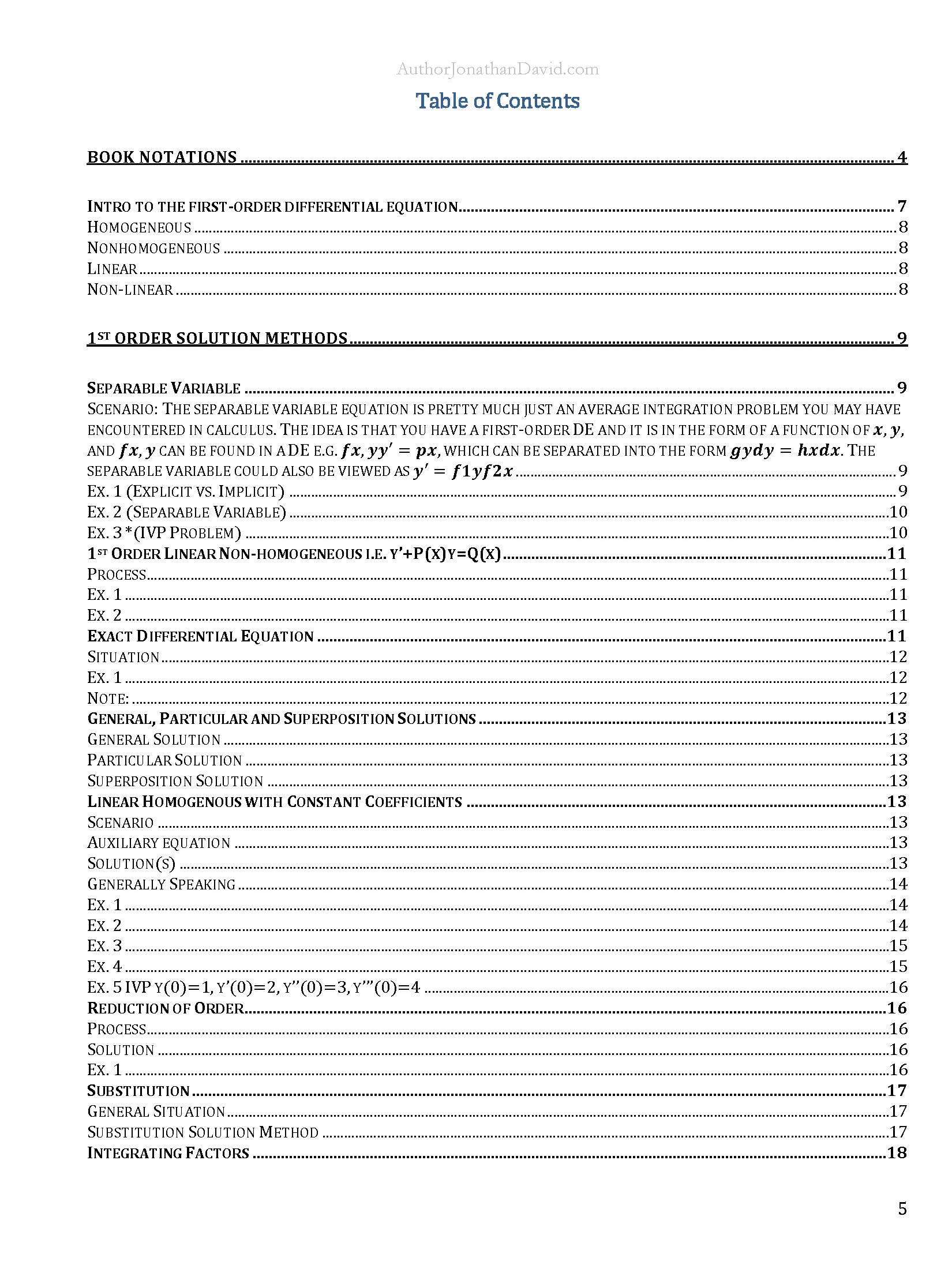 The Ultimate Cheat Sheet for STEM Majors | Differential Equations product image (2)