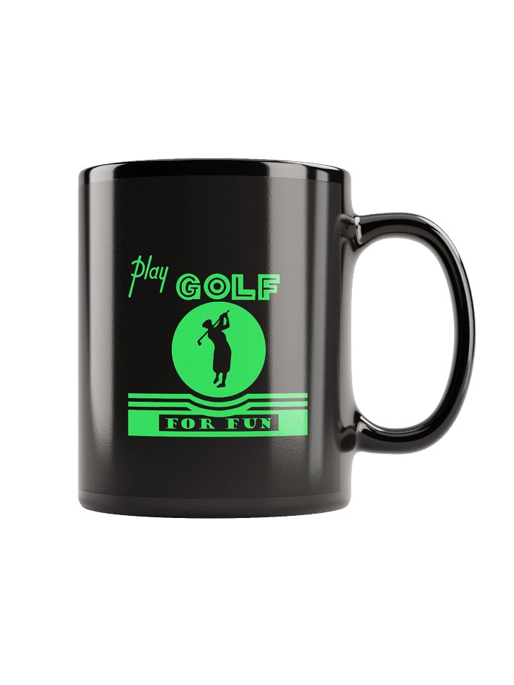 'Golf for Fun' Black Mug product image (1)