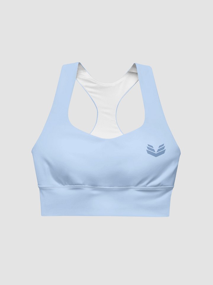 Longline Sports Bra - Light Blue product image (1)