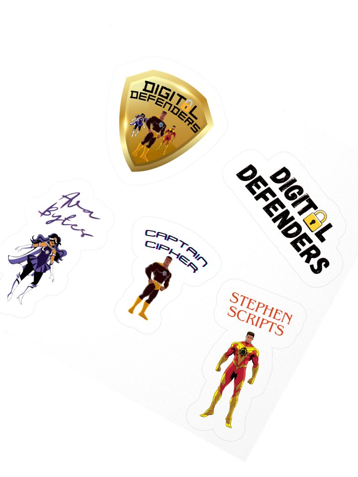 Digital Defenders Sticker Pack product image (4)