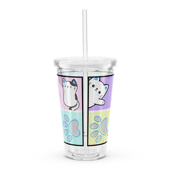 Frenchkittie Meow Pawprints Double-Wall Tumbler product image (2)