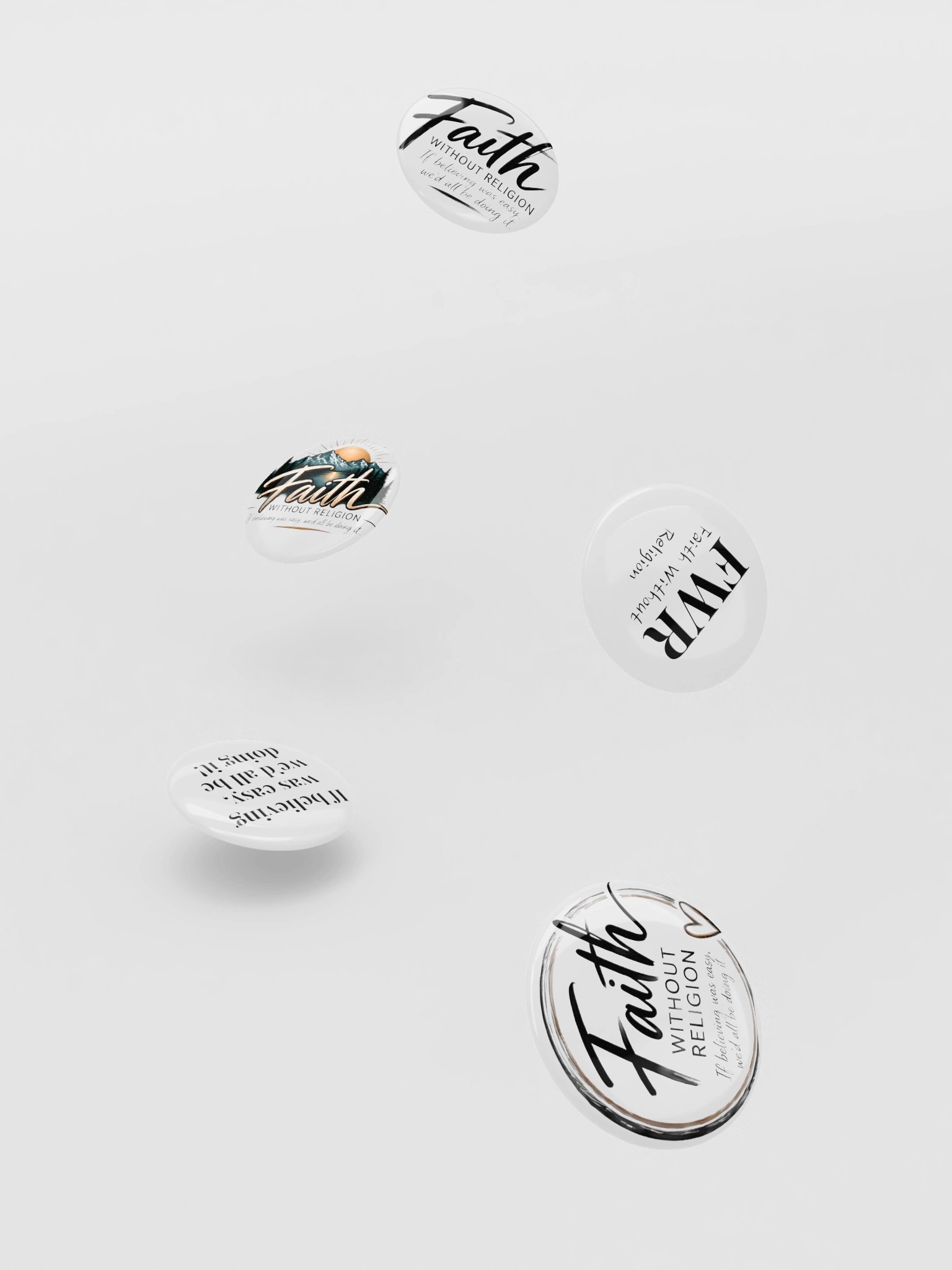 Faith Without Religion Pin Button Set product image (5)