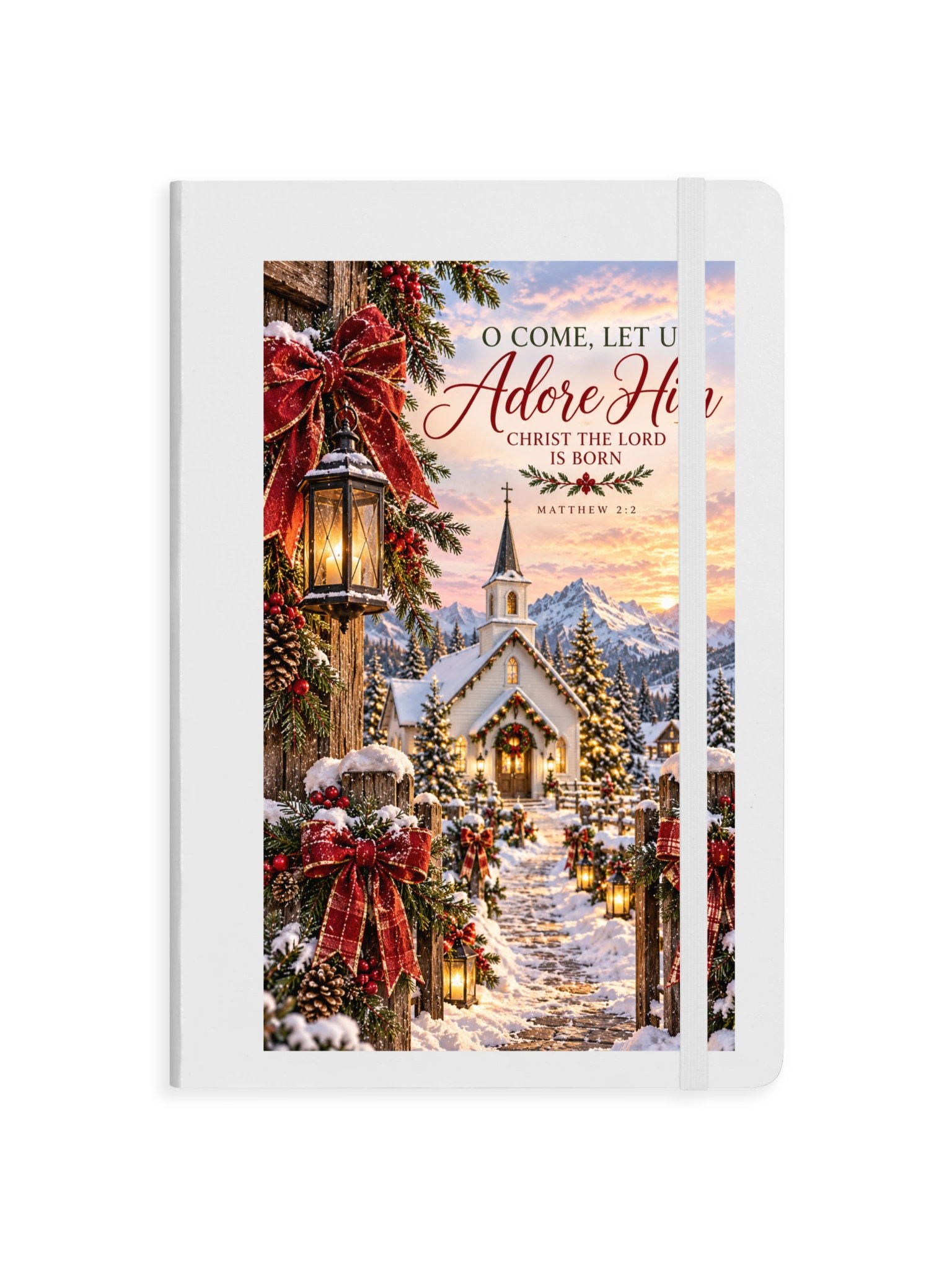O Come Let Us Adore Him Christmas Journal | Christian Christmas Gift | Faith & Scripture Journal product image (18)