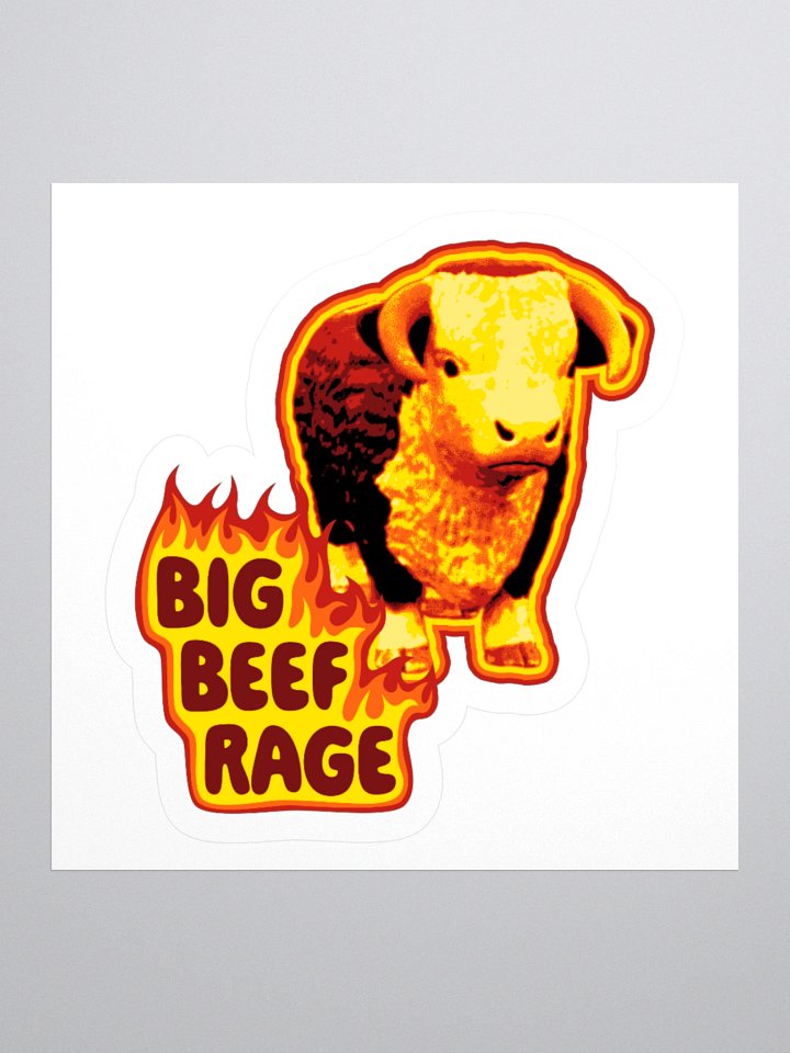 Big beef rage Sticker product image (1)