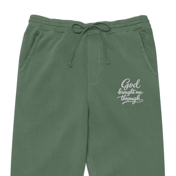 God Brought Me Through Joggers (Sky Blue Edition) product image (1)