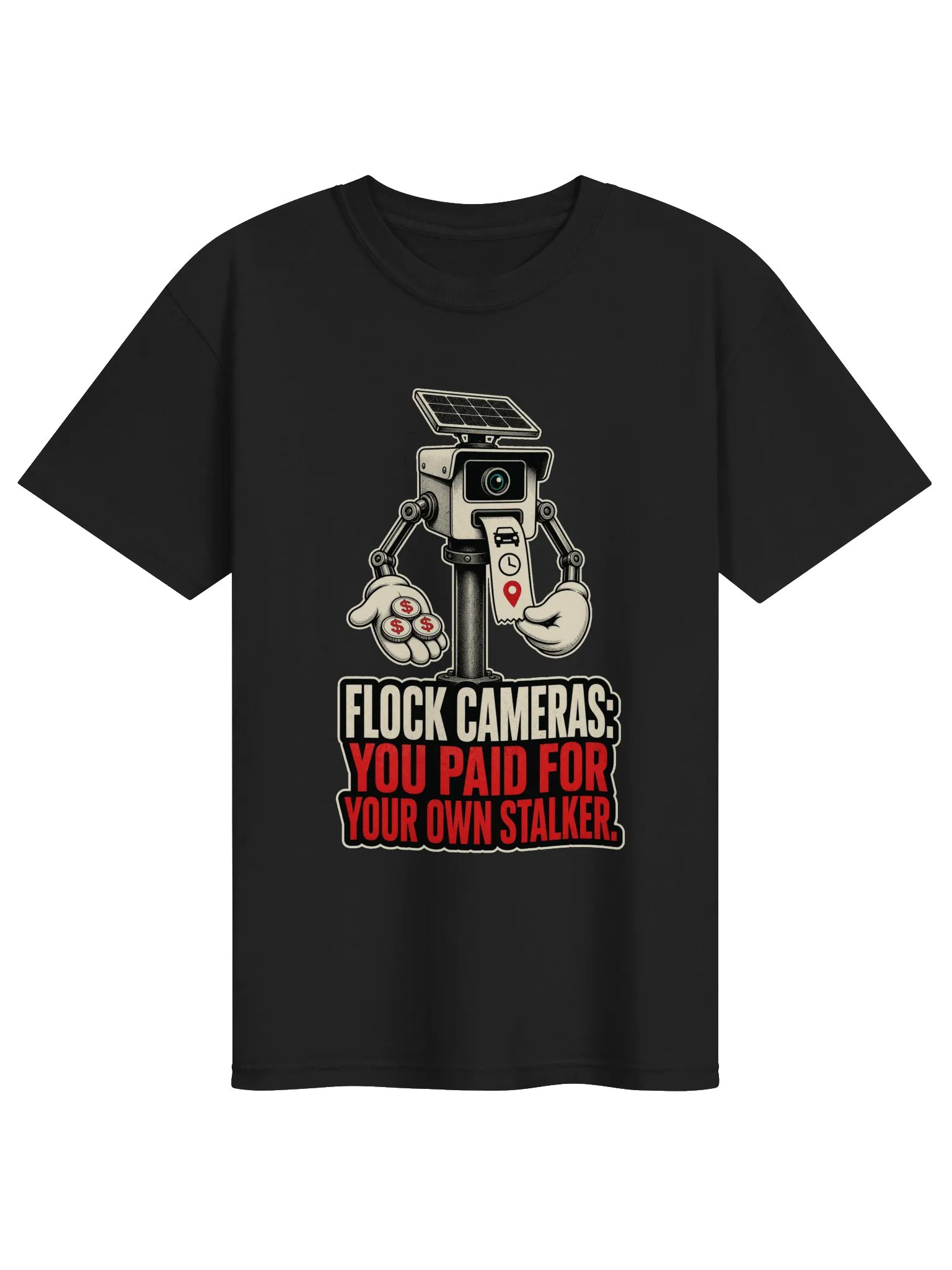 Flock Cameras: You Paid for Your Own Stalker — Heavyweight T-Shirt product image (1)