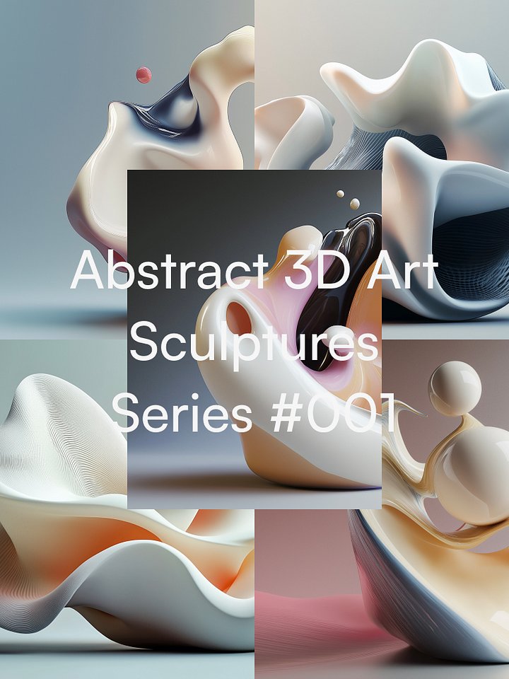 Abstract 3D Art Sculpture Series #1 product image (1)