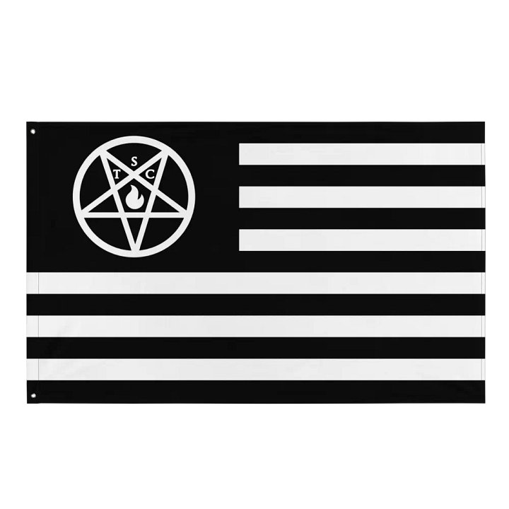 The Satanic Circle - Indoor U.S Flag product image (1)
