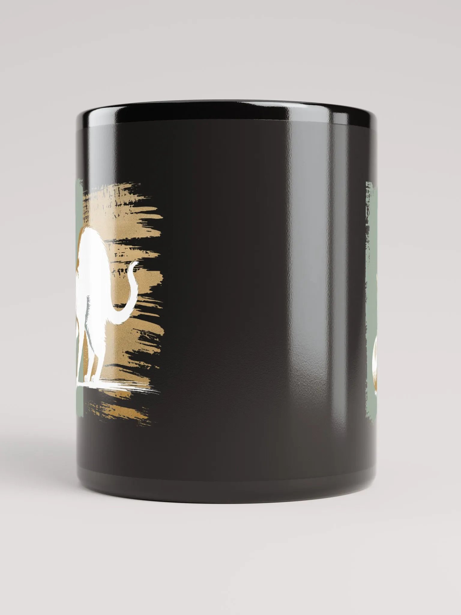 Holiday cat charm -black mug product image (5)