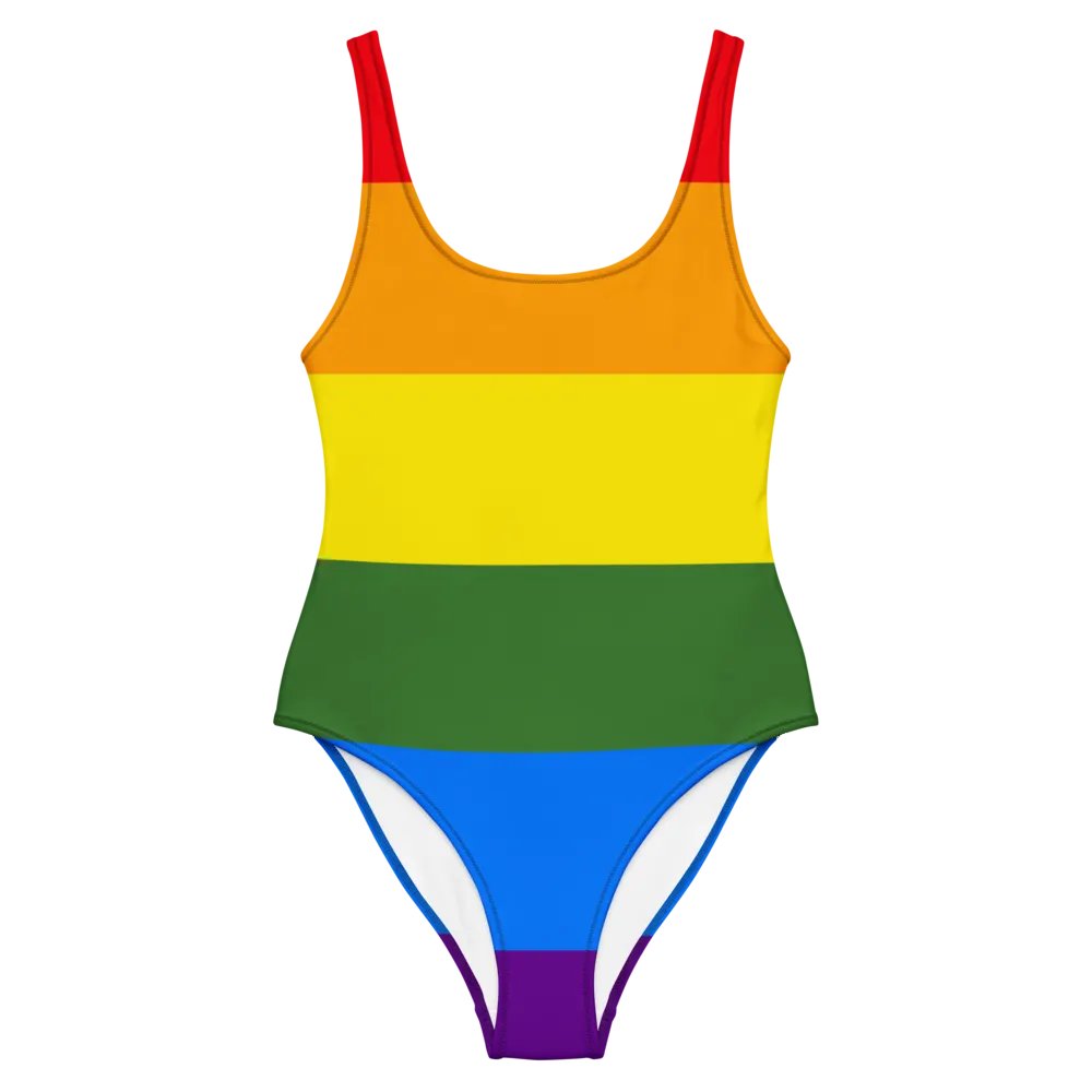 Rainbow Stripes All-Over Swimsuit product image (2)