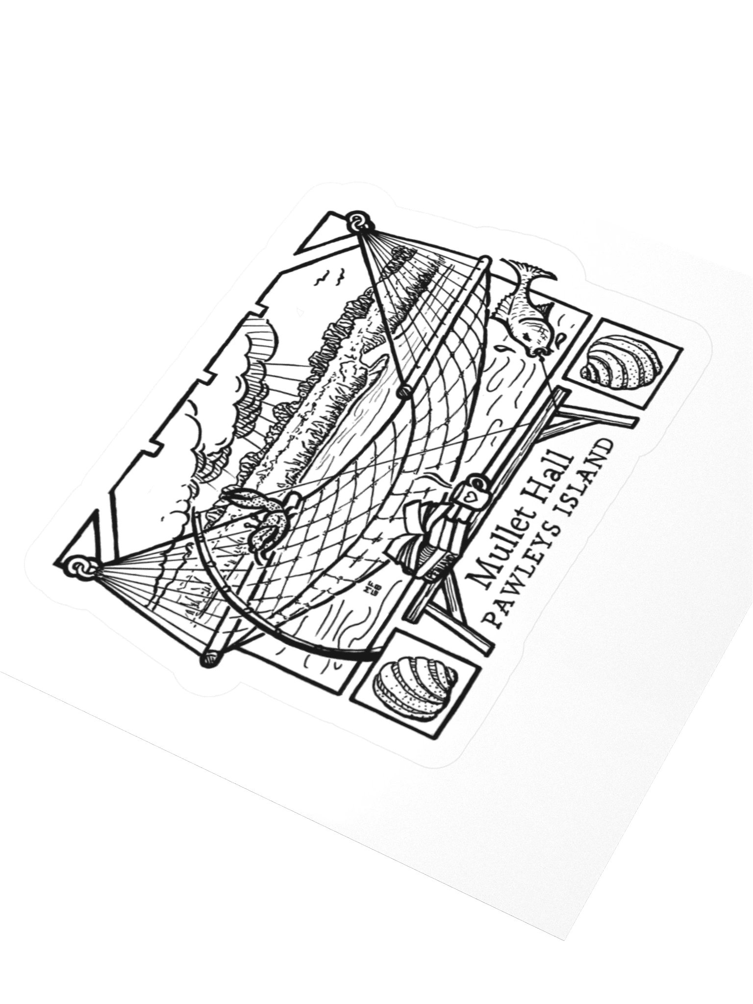 Mullet Hall Pawleys Island Sticker product image (3)