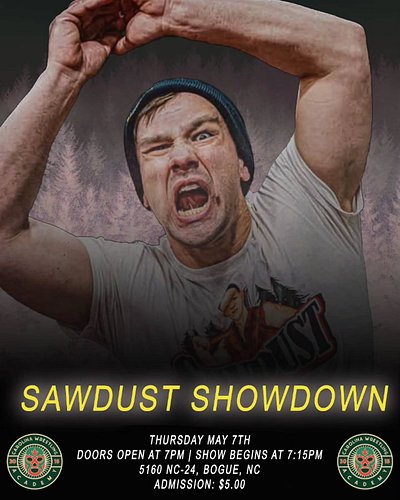 Thursday will be my last in ring appearance in the North Carolina for some time. It would make me happy to see you there. 
- ...