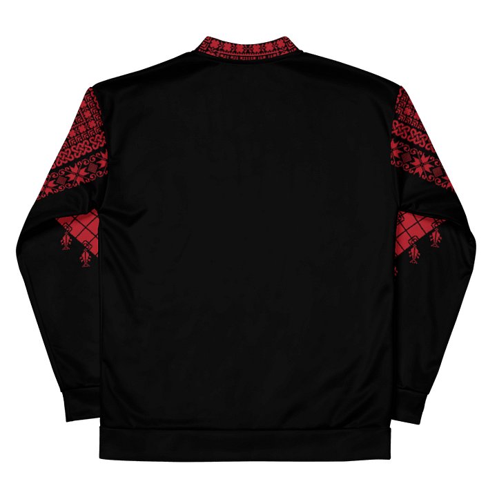 Red Tatreez Unisex Bomber Jacket product image (2)